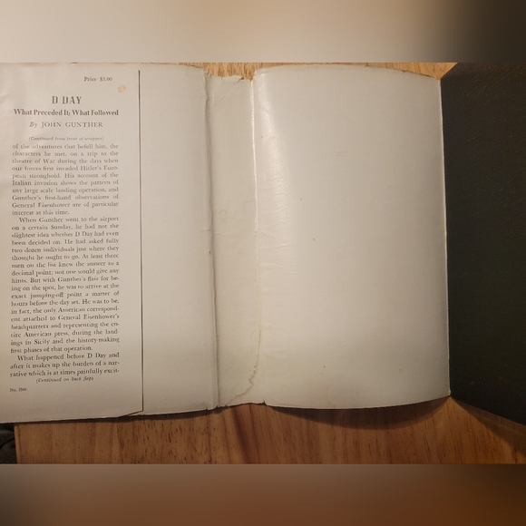 1944 D DAY by JOHN GUNTHER Hardcover Book 1st Edition W/Dust Jacket - Picture 14 of 15